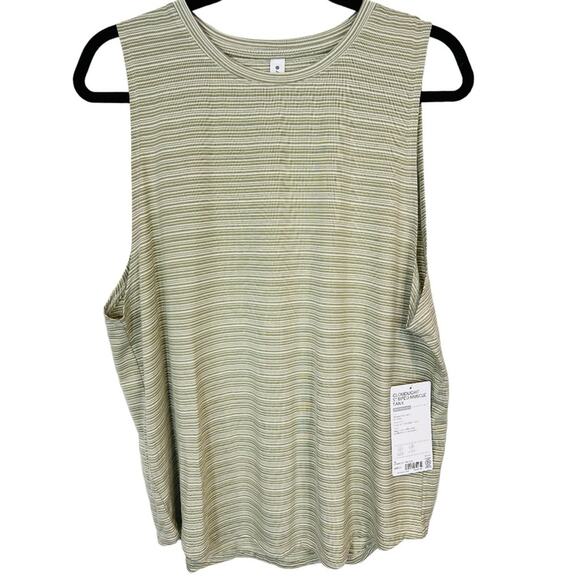 Athleta Cloudlight Striped Soft Muscle Tank Top Large NWT - Picture 3 of 13